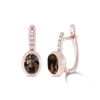 Orecchini Fiore Roberta srl Donna Pop in Oro rosa Quarzo FO4443BR58001